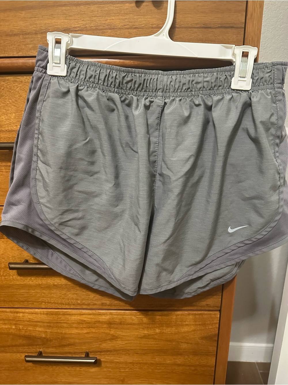 Nike Women’s Light Gray Athletic Running Shorts